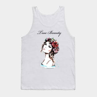 True Beauty with flower heads Tank Top